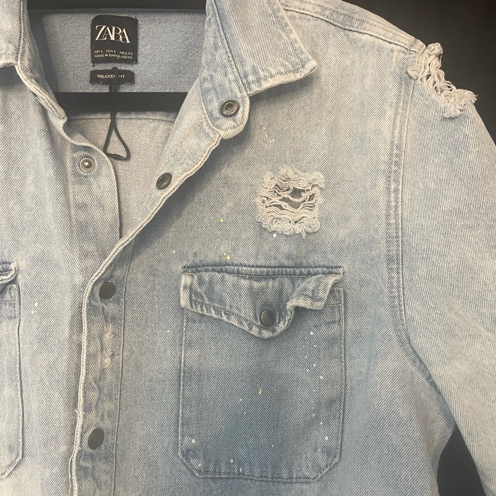 Zara denim shirt